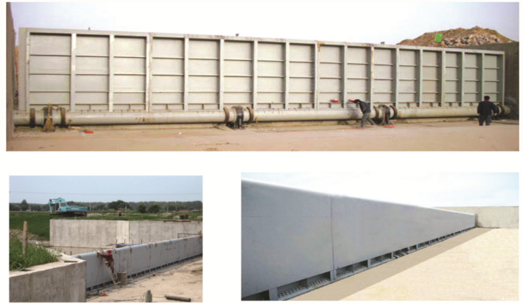 底橫軸翻板閘門(mén)